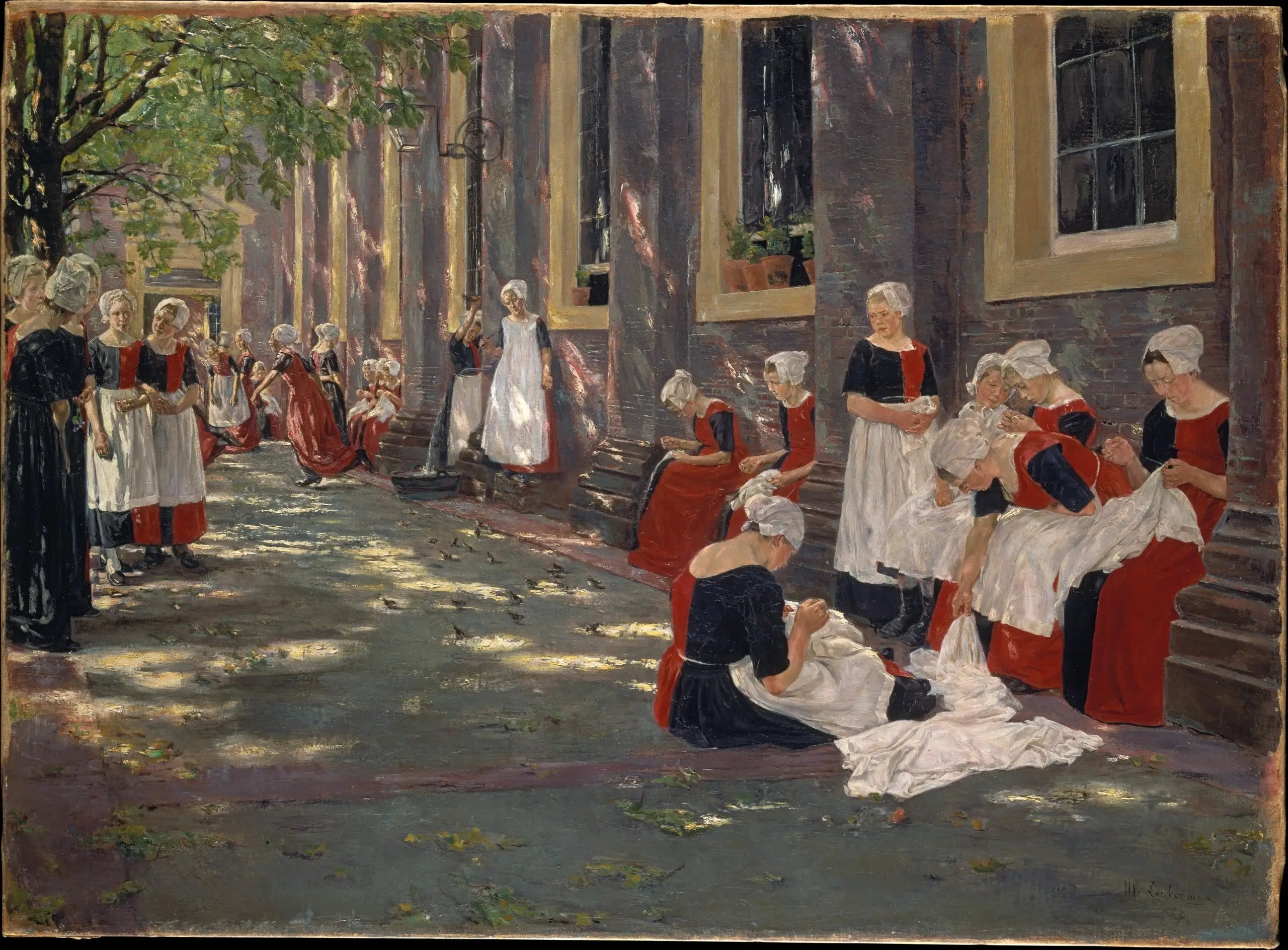 Période gratuite à l’orphelinat d’Amsterdam - Max Liebermann - Alpha Reproduction