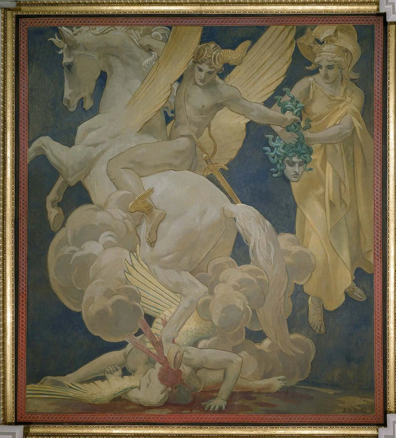 Perseo su Pegaso che uccide Medusa - John Singer Sargent