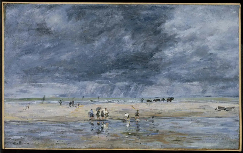 Personaggi sulla spiaggia - Eugène Boudin