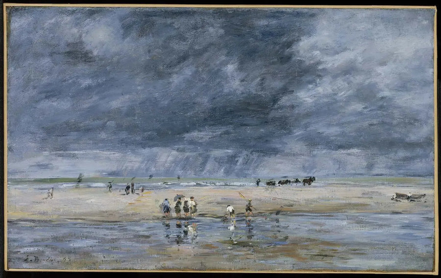 Personaggi sulla spiaggia - Eugène Boudin
