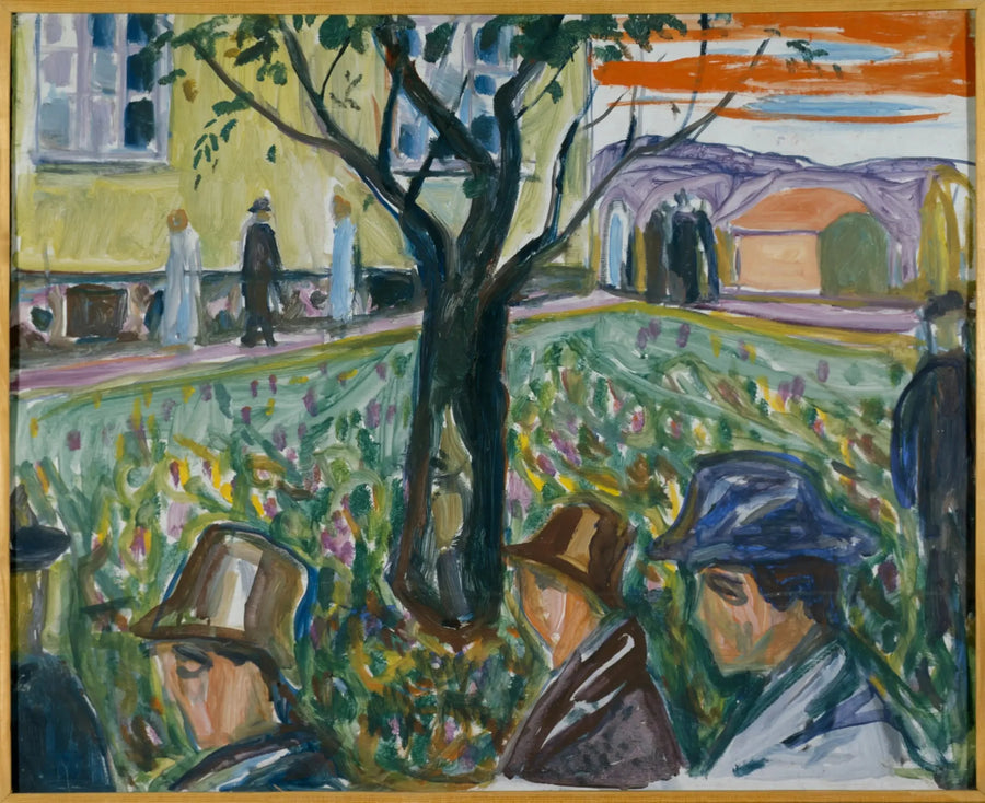 Persone che passeggiano nel giardino - Edvard Munch