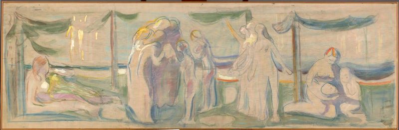 Persone nude sulla spiaggia - Edvard Munch