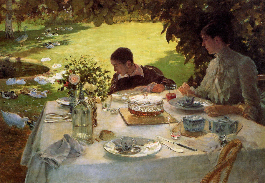 Colazione nel giardino - Giuseppe De Nittis