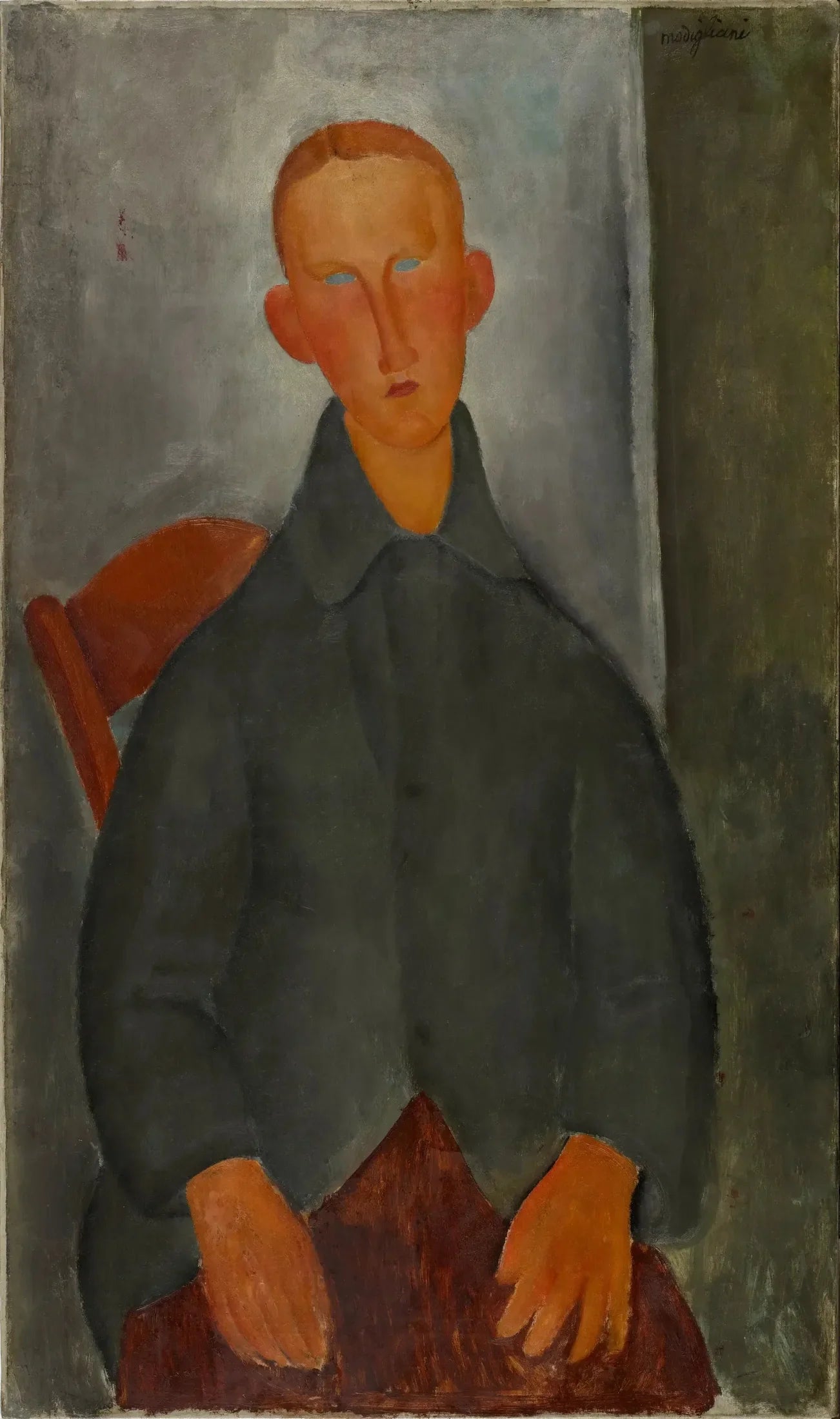 Petit Garçon roux - Amedeo Modigliani image 1 copie de tableau peinte à la main