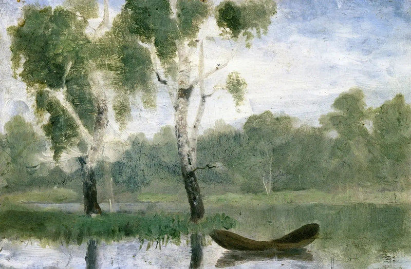 Piccolo Lago con barca - Edvard Munch