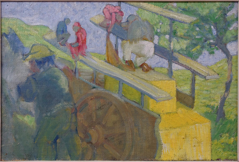 Piccolo scimmia su un carrello - Franz Marc