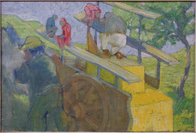 Piccolo scimmia su un carrello - Franz Marc