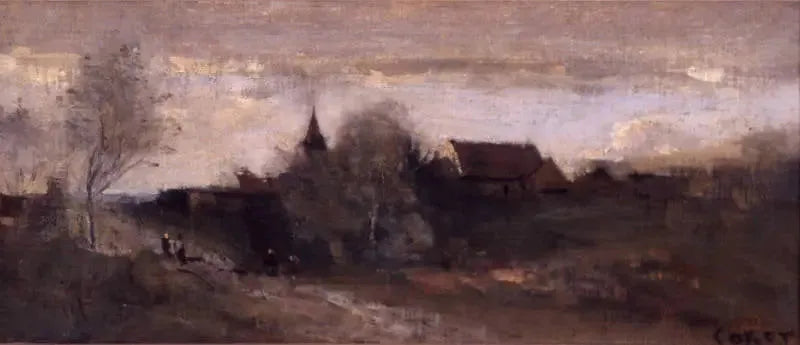 Piccolo villaggio del Morvan - Jean-Baptiste Camille Corot