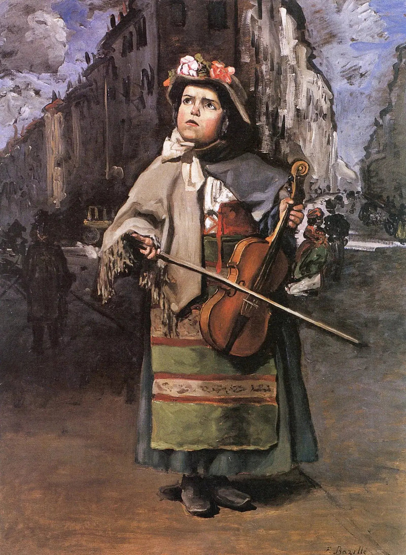 Piccola cantante italiana di strada - Frédéric Bazille