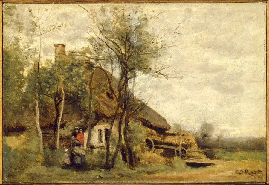 Piccola fattoria nei dintorni di Saint-Lô - Jean-Baptiste Camille Corot