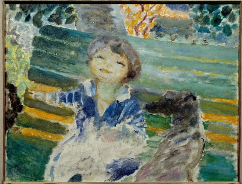 Ragazzina e il suo cane - Pierre Bonnard