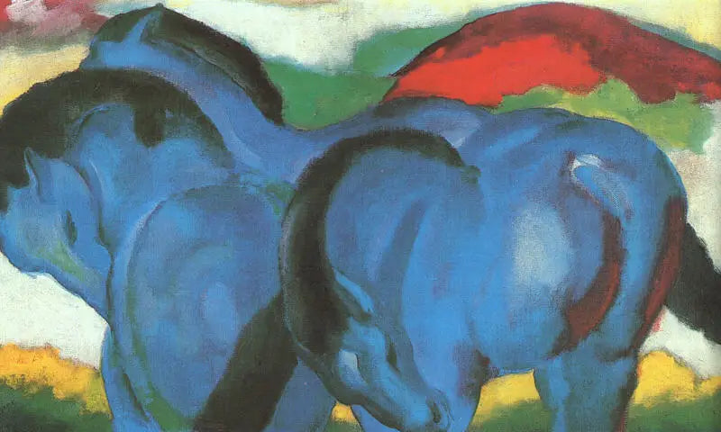 Piccoli cavalli blu - Franz Marc