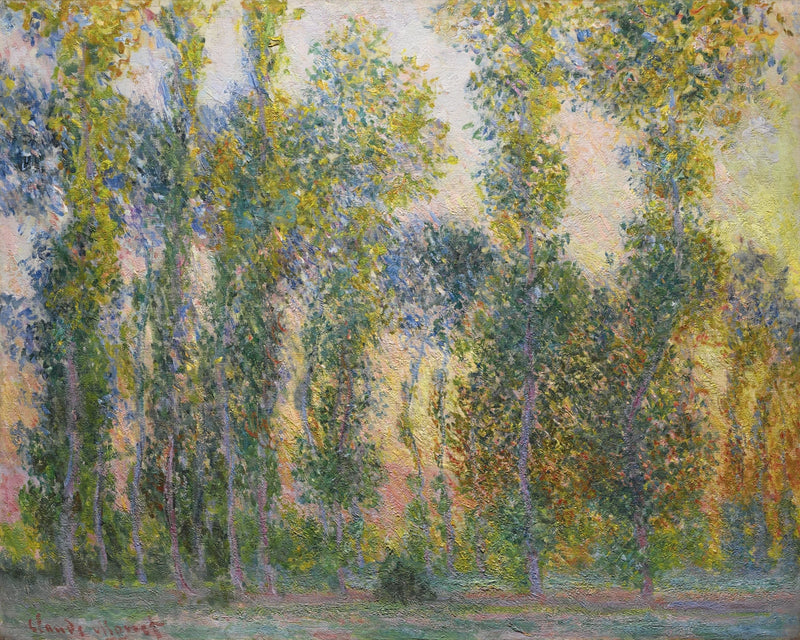 Pioppi a Giverny W1156 - Claude Monet