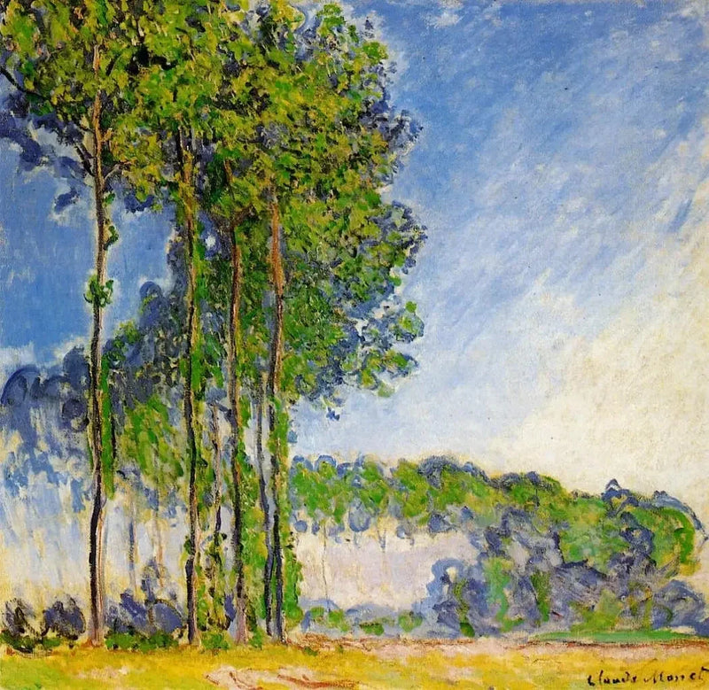Pioppi, visti dalla palude W1313 - Claude Monet
