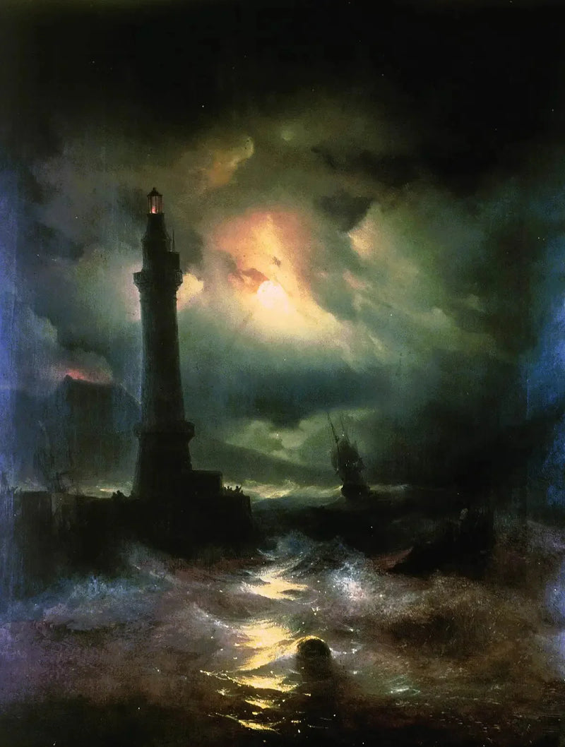Faro napoletano. - Ivan Aïvazovski