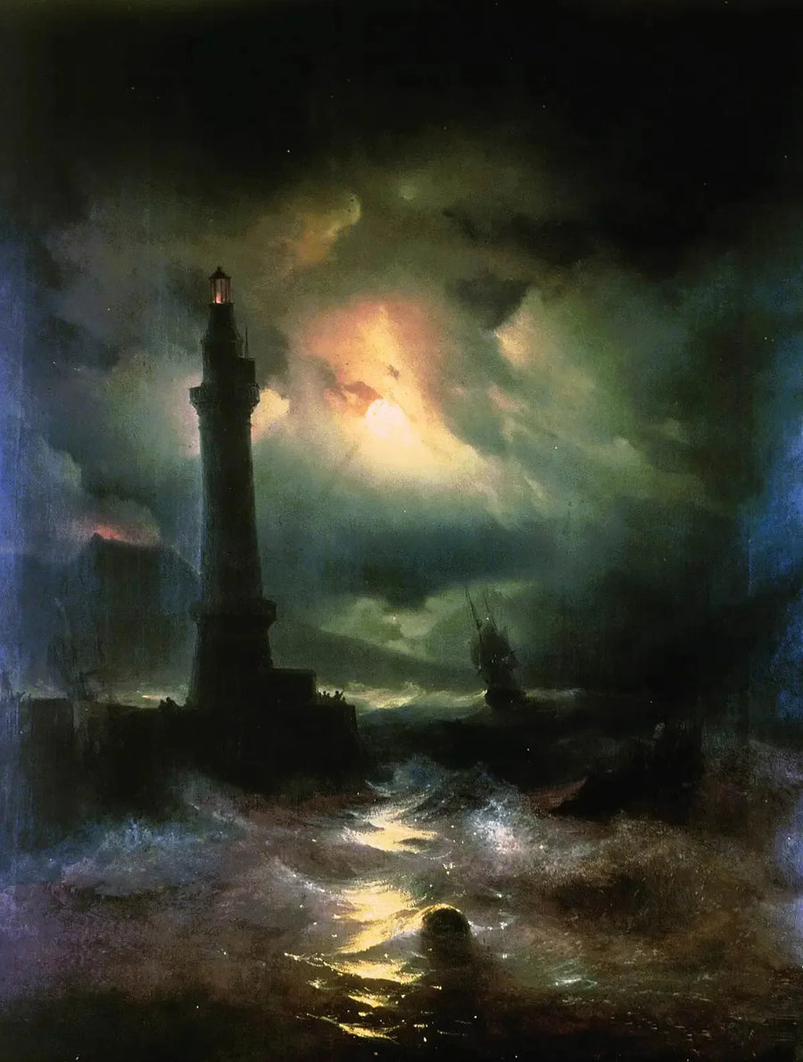 Faro napoletano. - Ivan Aïvazovski