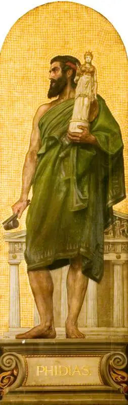 Phidias (circa 480 a.C. – circa 430 a.C.) (conception di un mosaico al Victoria and Albert Museum) - Edward Poynter