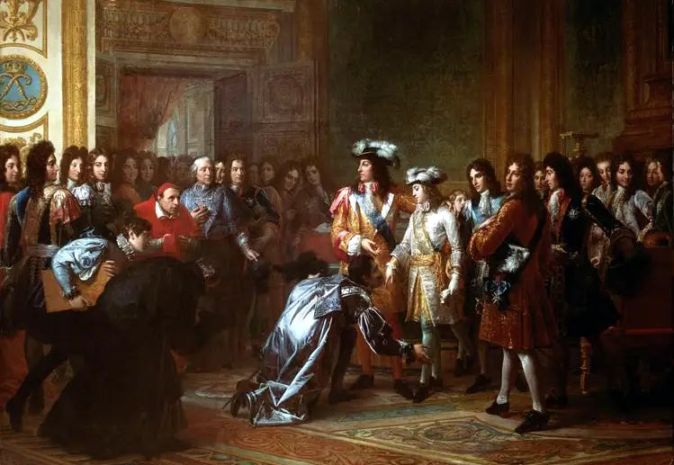 Philippe de France, duc d'Anjou, proclame roi d'Espagne sous le nom de Philippe V, 16 novembre 1700 - François Gérard image 2 reproduction artisanale de tableau