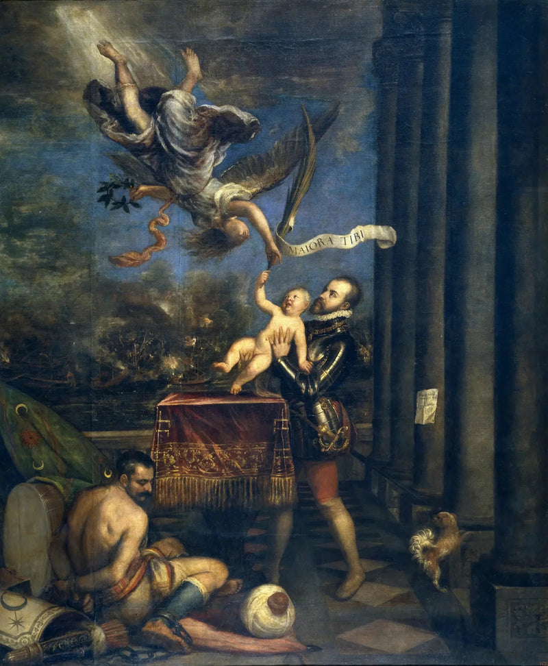 Filippo II che offre al cielo suo figlio, l'infante don Ferdinando - Tiziano