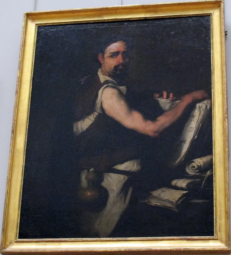 Filosofo con una borraccia alla cintura - Luca Giordano