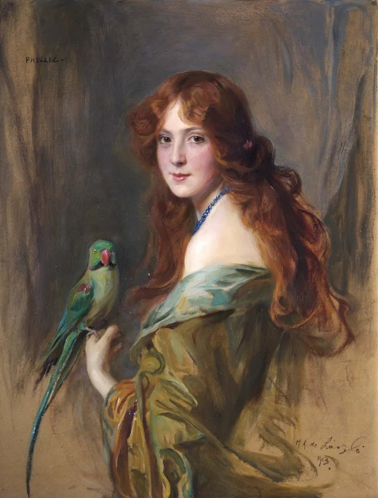 Phyllis (La signora con il pappagallo) - Philip de Laszlo