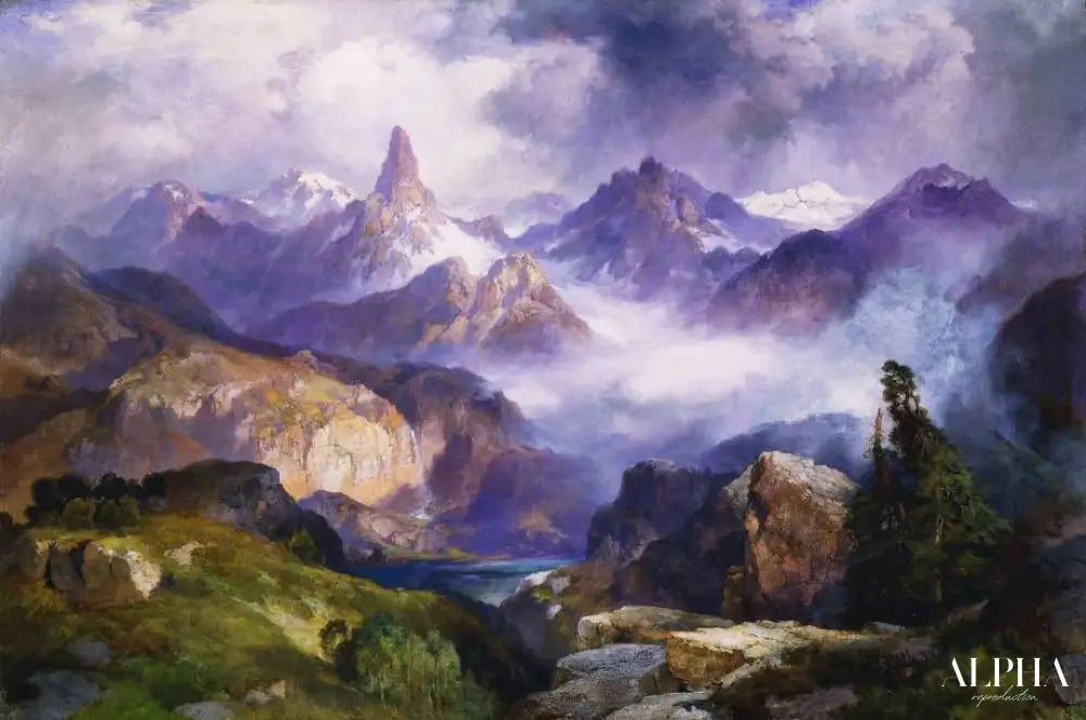 Pic de l'indice, parc national de Yellowstone - Thomas Moran - Reproductions de tableaux et peintures haut de gamme