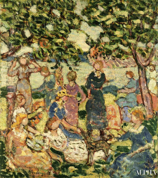 Picnic by the Inlet - Maurice Prendergast - Reproductions de tableaux et peintures haut de gamme