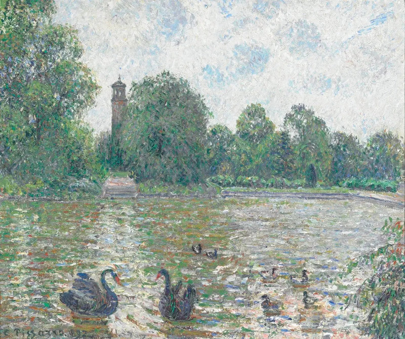Acqua a Kew, Londra - Camille Pissarro