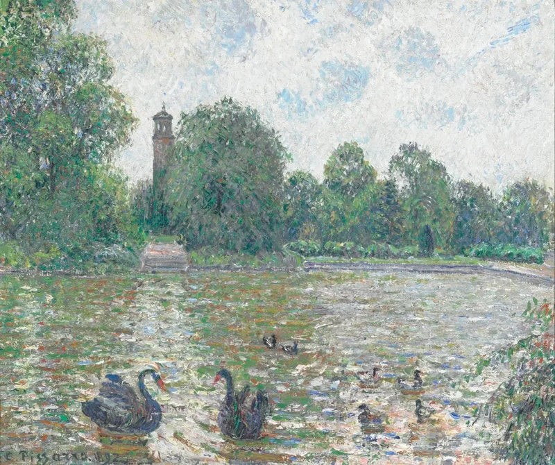 Acqua a Kew, Londra - Camille Pissarro