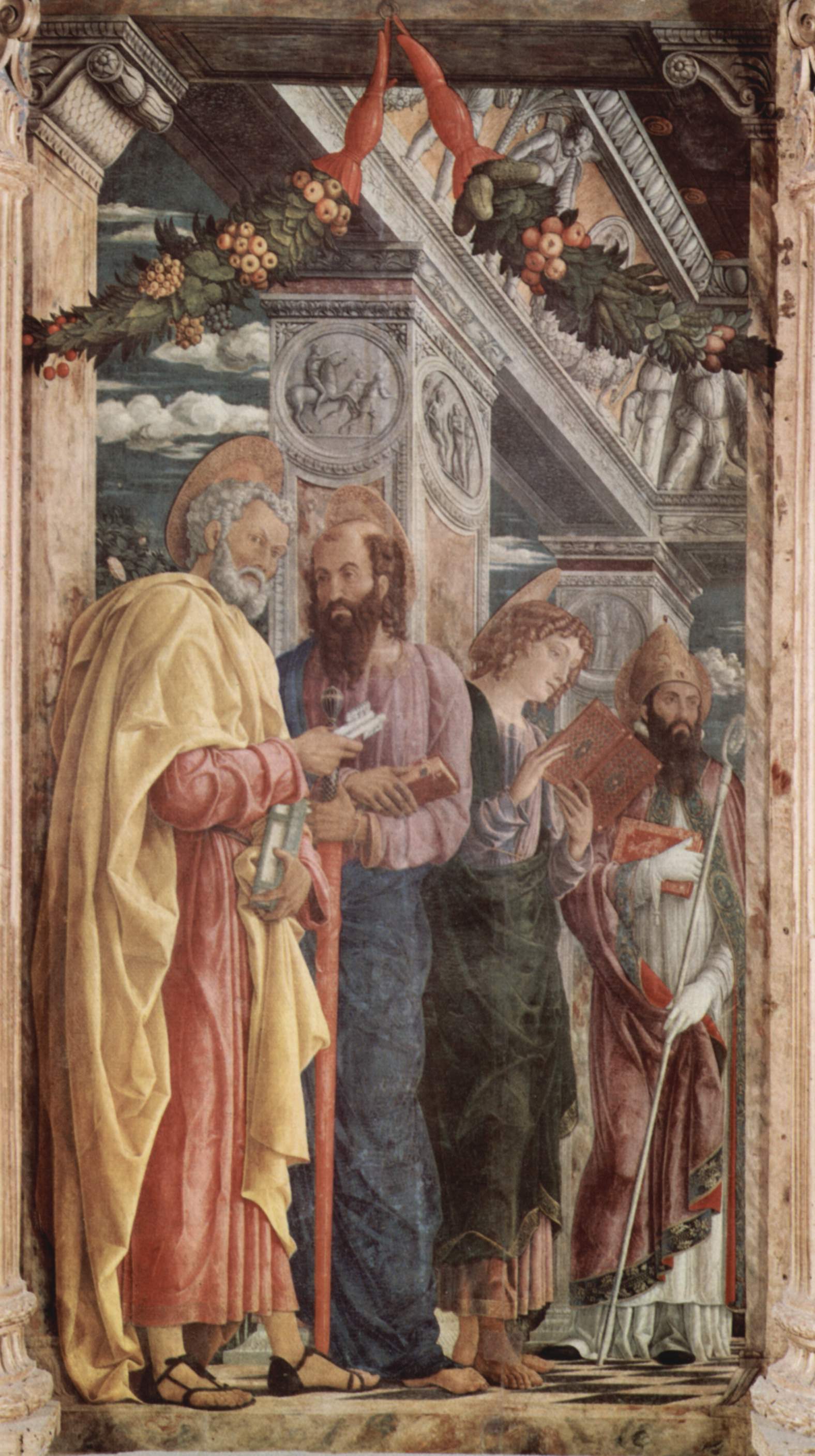Pierre Paul et Jean l’Apôtre avec saint Zénon - Andrea Mantegna - Alpha Reproduction