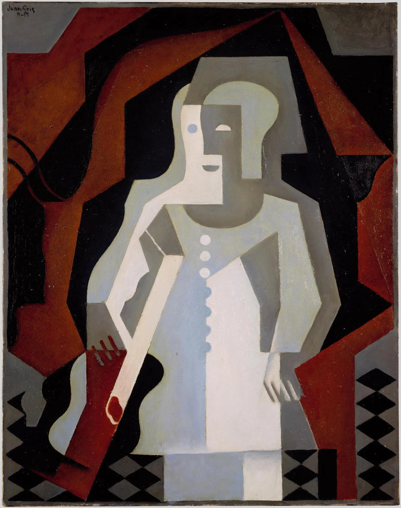 Pierrot alla chitarra - Juan Gris