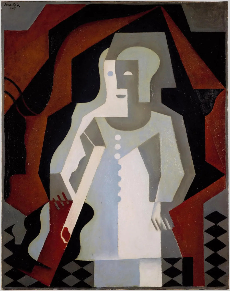 Pierrot alla chitarra - Juan Gris