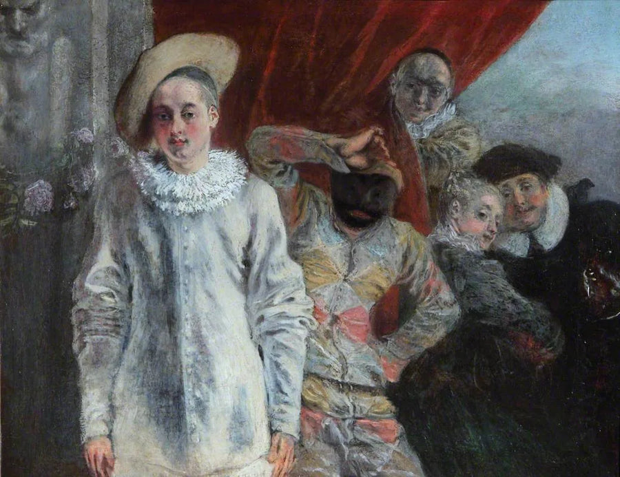 Pierrot, Arlecchino e Scapino - Antoine Watteau