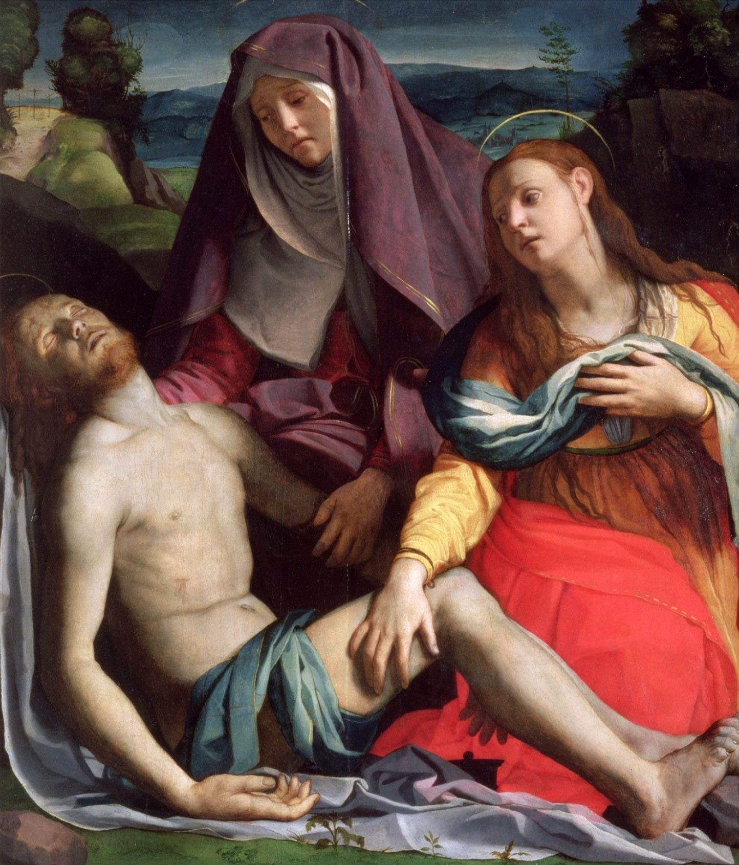 Pietà avec Sainte Marie-Madeleine - Bronzino image 1 reproduction de peinture à l’huile