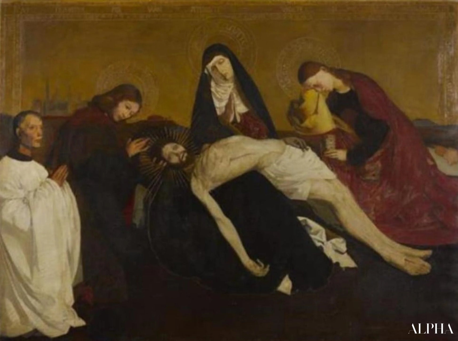 Pietà di Villeneuve-Lès-Avignon - Mondrian - Riproduzioni di quadri e dipinti di alta gamma