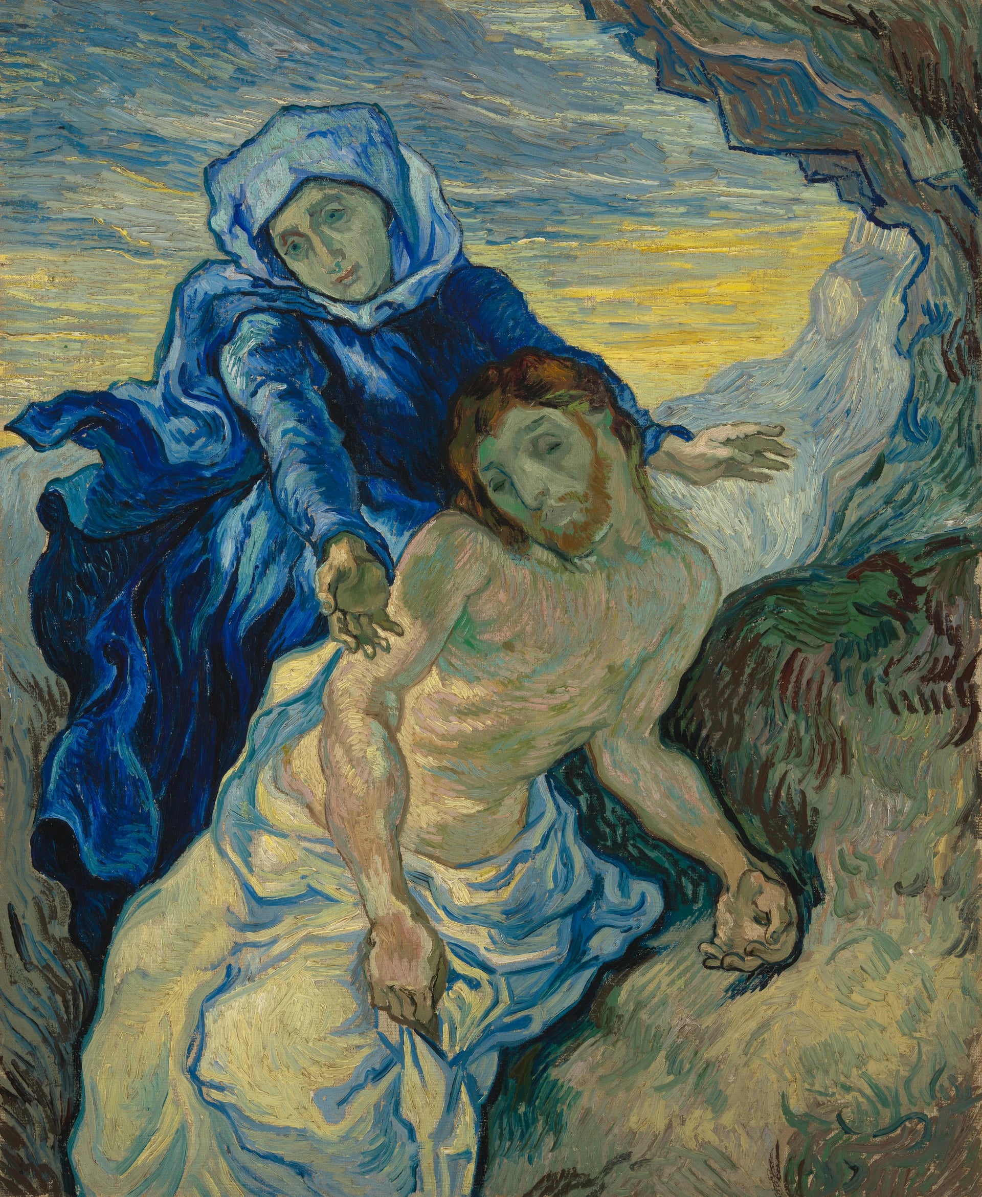Pietà d’après Delacroix F630 de Vincent van Gogh – reproduction peinture à l’huile