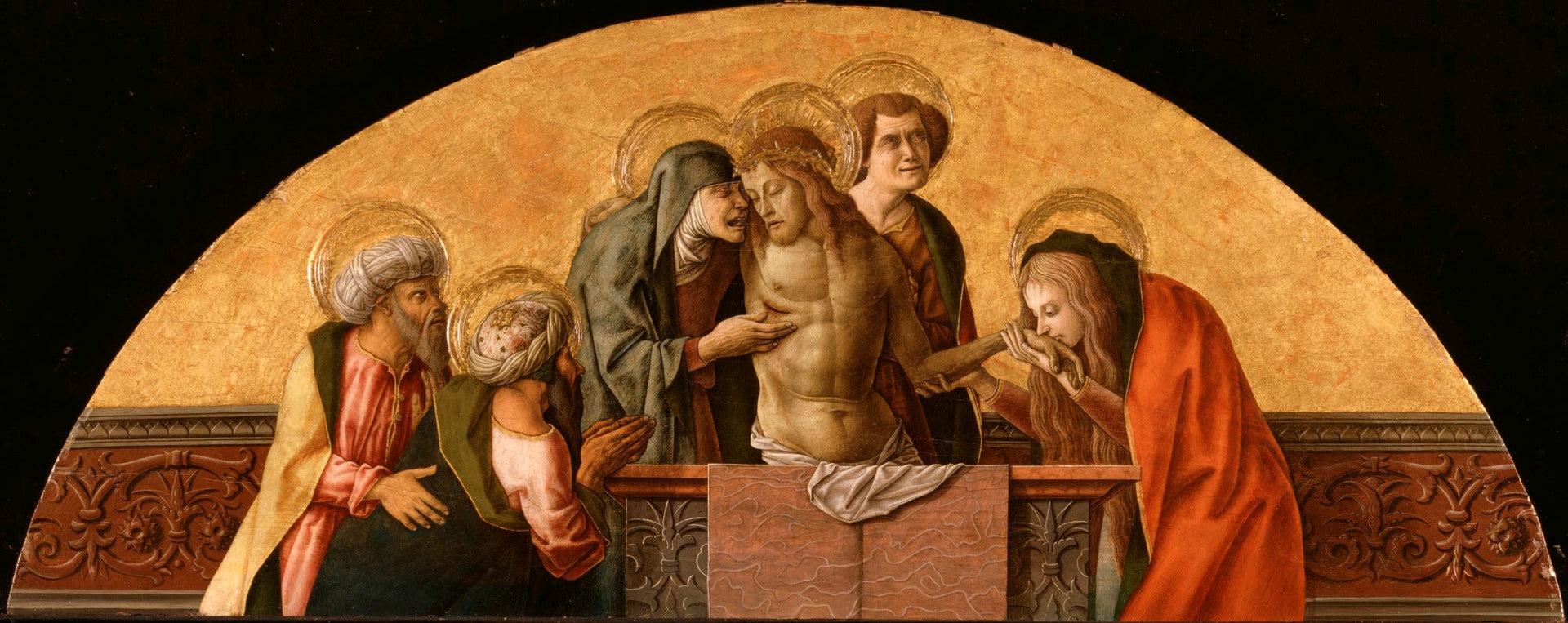 Pietà di Porto San Giorgio - Carlo Crivelli image 1 tableau peint à l’huile sur toile