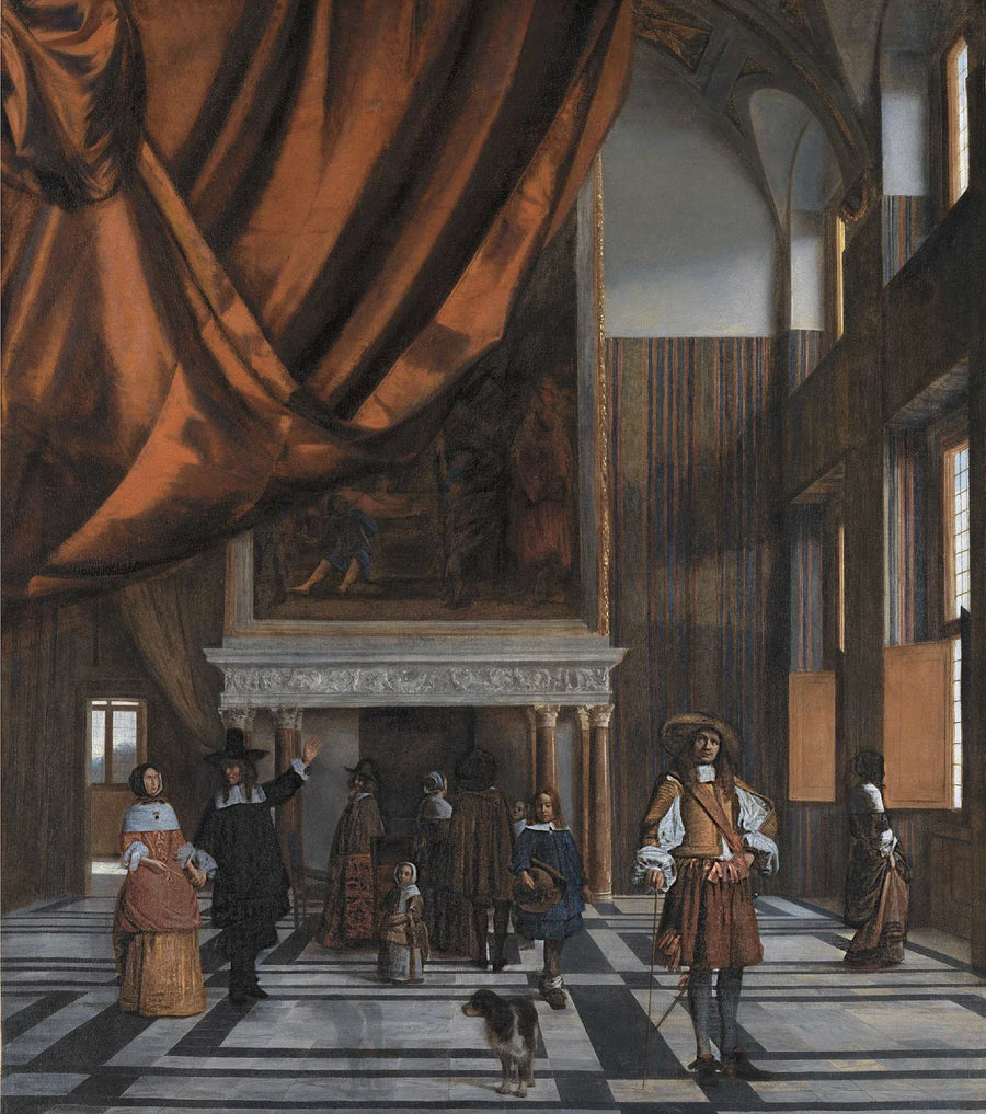 La Chambre du conseil à l'hôtel de ville d'Amsterdam - Pieter de Hooch