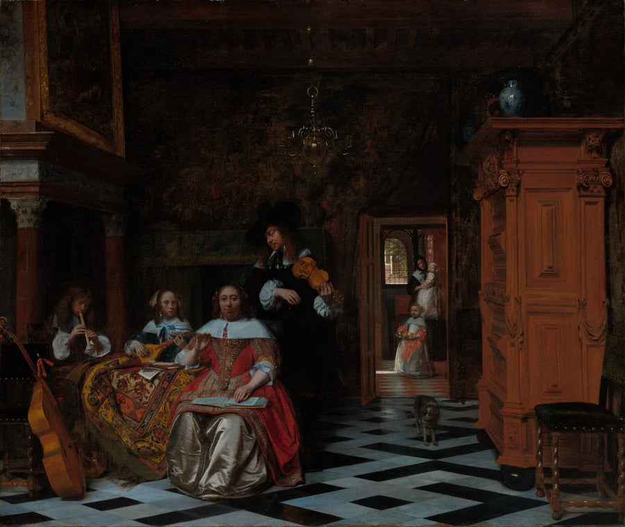 Portrait d'une famille - Pieter de Hooch
