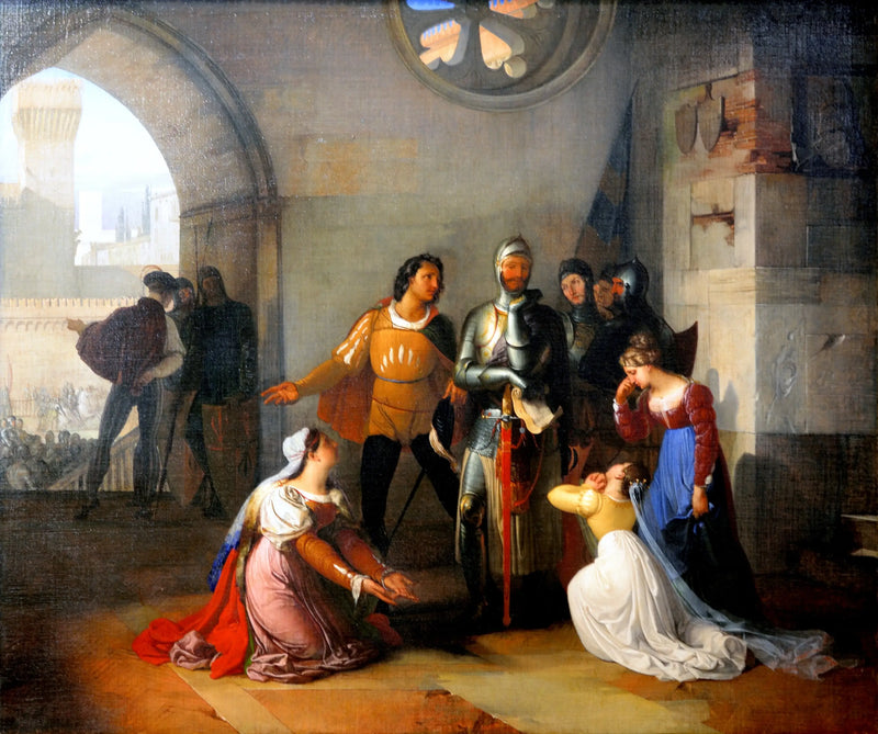 Pietro Rossi chiamato a comandare l'esercito veneziano. - Francesco Hayez