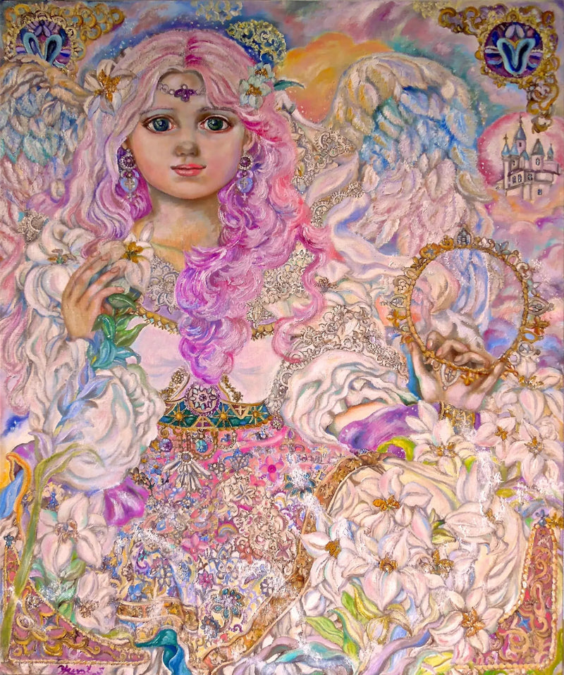 Angelo fiore di giglio rosa - Yumi Sugai