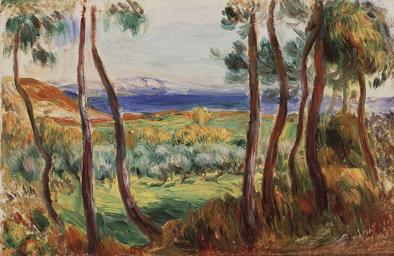 Spille nei dintorni di Cagnes - Pierre-Auguste Renoir