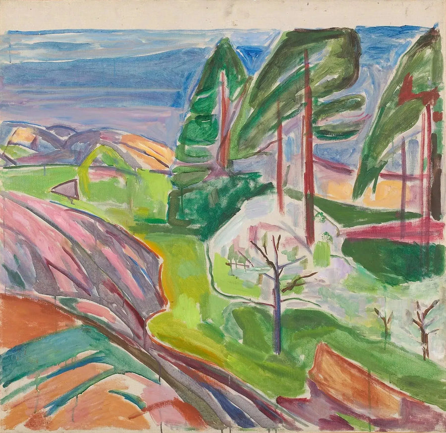Spilli e Alberi da frutto in fiore - Edvard Munch