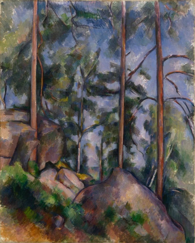 Pini e Rocce, Fontainebleau - Paul Cézanne
