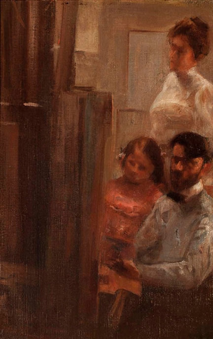 Pintando com a fam��lia - Eliseu Visconti