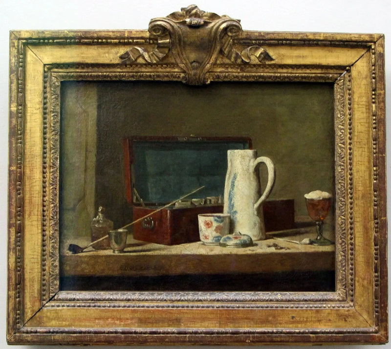 Pipes e vaso da bere - Jean Simeón Chardin