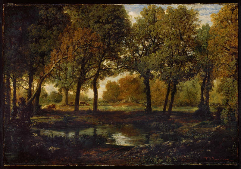 Piscina nella foresta - Théodore Rousseau