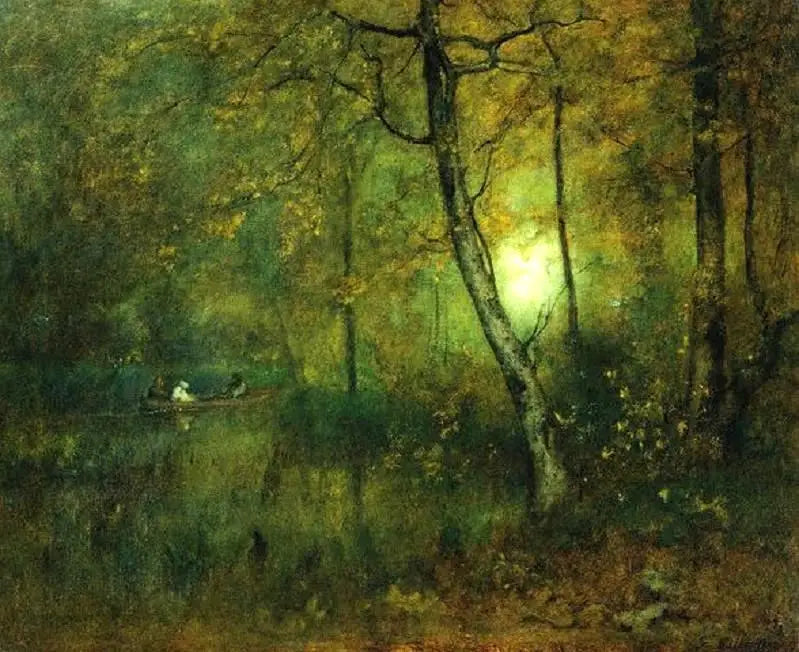 Piscina nei boschi - George Inness