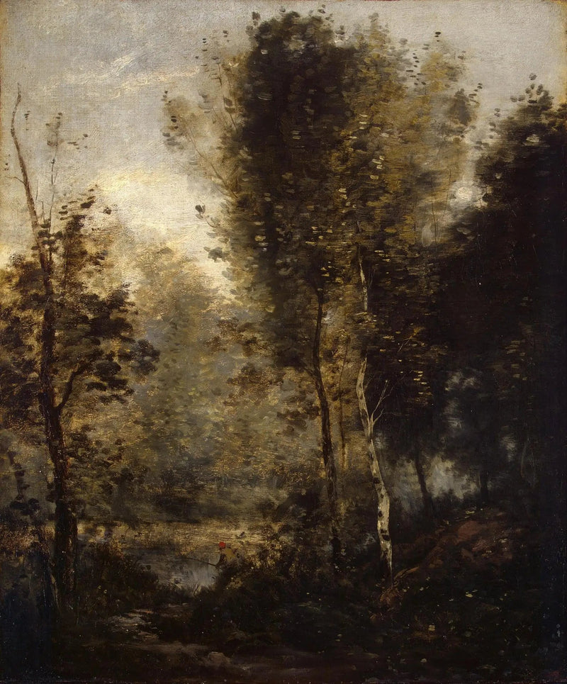 Piscina nei boschi - Jean-Baptiste Camille Corot