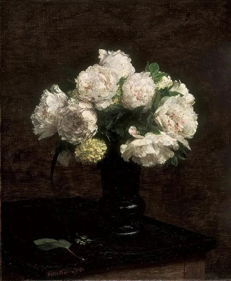 Peonie bianche e palle di neve - Henri Fantin-Latour